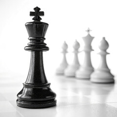 Fototapeta premium black chess queen