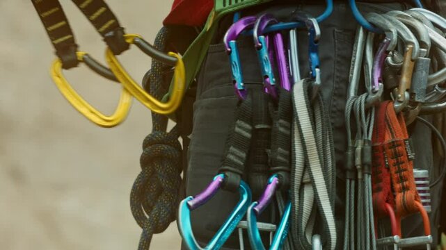 Close up of Climber Belt
