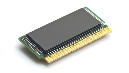 RAM module, isolated, white background