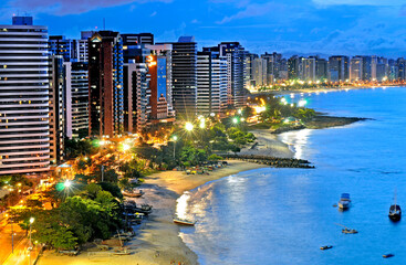 Praia do Mucuripe e Iracema em Fortaleza. Ceará.