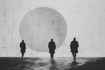 Focus on using negative space creatively, with minimalistic shapes or lines, allowing the empty areas to become a central element of the artwork