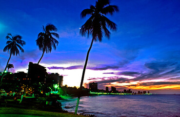 Obraz premium Entardecer na cidade de Fortaleza, CearÃ¡.