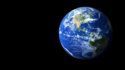 Fototapeta premium Earth, space, rotating, clouds, view