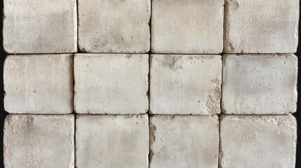 Obraz premium A Close Up View Of Square Beige Stone Blocks