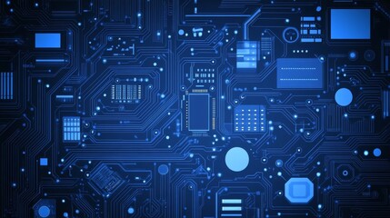 Fototapeta premium Intricate Circuit Board Design