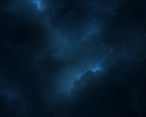 Fototapeta premium Deep space nebula, cosmic dust, blue