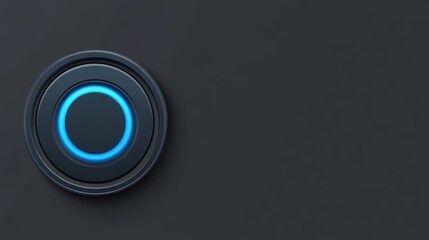 Dark Futuristic Button Graphic Design