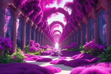 Radiant Stylish 3D Animated Journey with Vibrant Magenta Colors