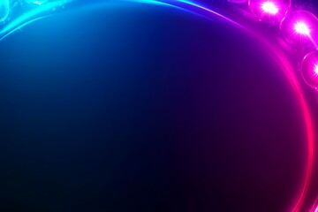 Neon glow swirls, dark background