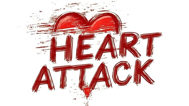 Grunge Heart Attack Graphic Design