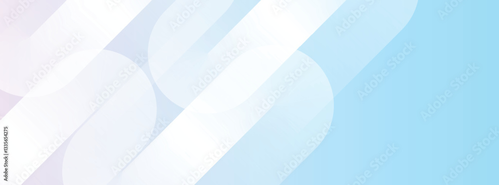 Poster light blue and white abstract gradient background design with copy or text space