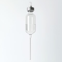 Clean, modern 3D IV drip icon for medical symbolism.