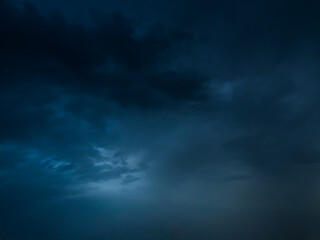 Cloud storm sky dark rain lightning thunder stormy typhoon nature light scene rainy atmosphere...