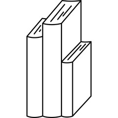 Hand drawn outline book illustration