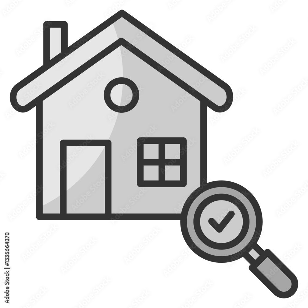 Poster monitoring icon element for design