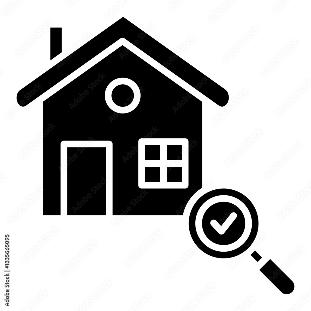 Poster monitoring icon element for design