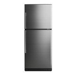 Stainless steel refrigerator appliance home kitchen isolated on transparent  background png