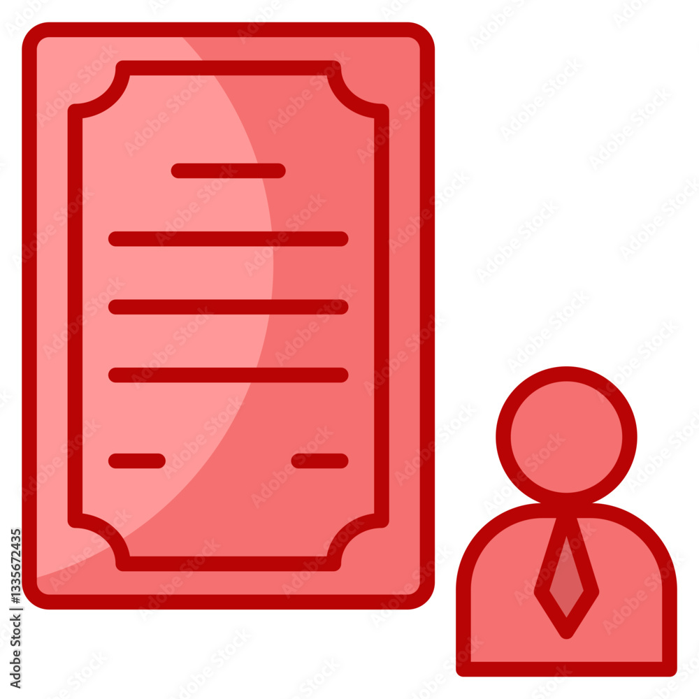 Poster training certificate icon element for design