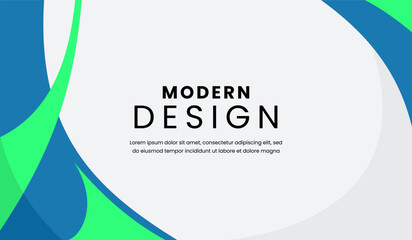 Blue and green abstract geometric background vector illustration