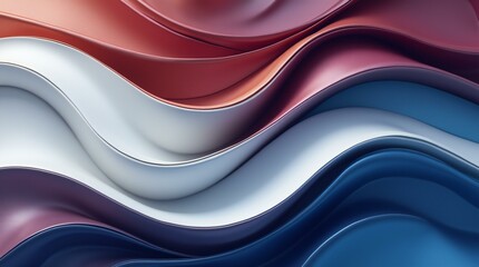 Obraz premium Gradient Metallic Color Wavy Background.