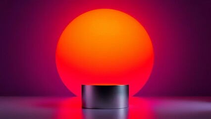 A circular pedestal platform ideal for product display or exhibition, featuring a smooth and minimalist surface. For Amazone ,shoify products