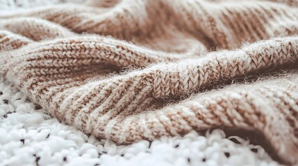 Cozy Knit Sweater Mockup with Soft Texture Details