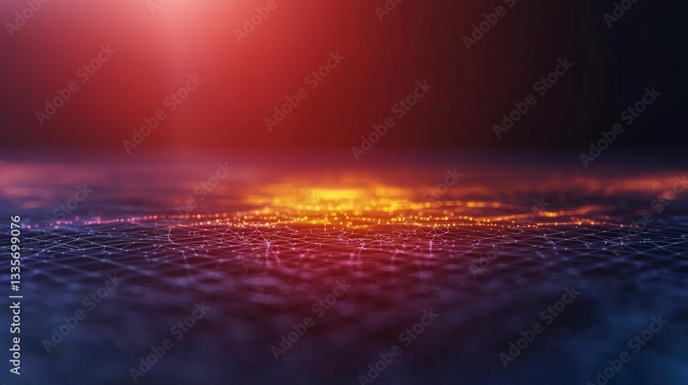 Poster global network digital connectivity ai data technology background