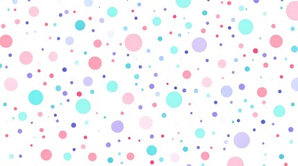 Pastel polka dot pattern background.