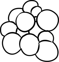 Farm fresh grapes coloring page