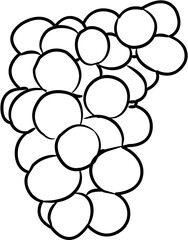 Farm fresh grapes coloring page