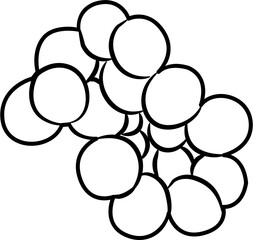 Farm fresh grapes coloring page