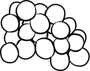 Farm fresh grapes coloring page