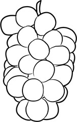 Farm fresh grapes coloring page