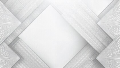 White geometric abstract background overlaps layer on bright space with lines effect decoration. Modern minimal graphic design element.