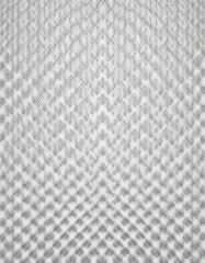 Interwoven cris cross metal fabric texture seamless blank white background. Abstract white background