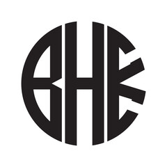BHK modern elegance and creative logo design .BHK luxurious alphabet design . BHK letter initial logo design