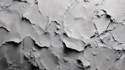 Obraz premium Grey Concrete Relief Texture: The rough, tactile texture of grey concrete, sculpted with intricate relief patterns, casts dramatic shadows in a play of light and shadow.