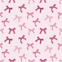 seamless bow print, bow pattern, bow elements, bow repeat vector file, ribbon pattern