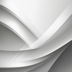 Elegant grey and white abstract background with shining paper layers Grey white abstract geometry shine layer element for presentation, business, corporate
