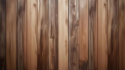 Obraz premium Rustic Vertical Wooden Planks: Natural Brown Shades with Subtle Knots and Shadows—Ideal for Interior Design, Craft Projects, and Creative Woodworking Inspiration.