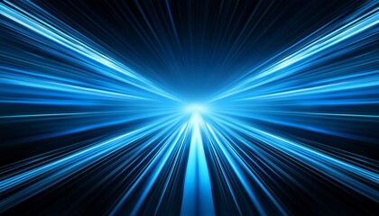 dynamic blue light stripes create a sense of speed and motion