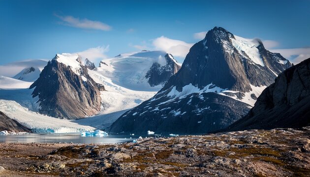 mountains in greenland