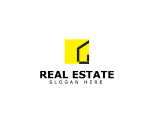 House logo design vector template, real estate logo inspiration