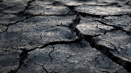 3d rendered image of a fractured surface with deep cracks and rugged textures perfect for a realistic destruction effect