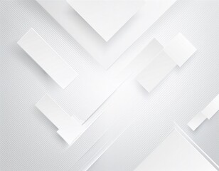 Fototapeta premium White color technology concept geometric square background. square 3d Modern Abstract white background design. Minimal geometric white light background abstract modern design template