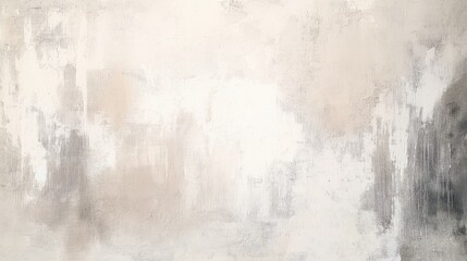 Generative AI, Minimalist Abstract Painted Canvas with Earthy Tones and Subtle Brush Strokes