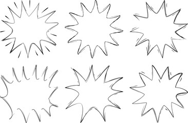 Obraz premium Hand Drawn Swirls, Arrows, and Underlines Bundle Elegant Sketch Elements for Design.