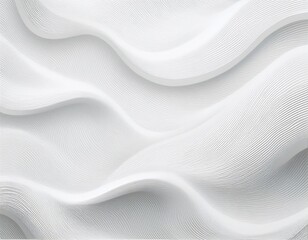 Stylish and modern minimalist seamless white wave texture pattern background with monochromatic color scheme. Abstract White Wave Forms background