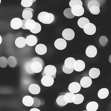 Fototapeta Monochrome city night bokeh lights