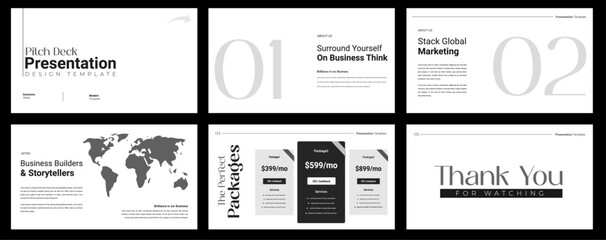 Creative business PowerPoint presentation slides template design. Use for modern keynote presentation background, brochure design, website slider, landing page, annual report, company profile